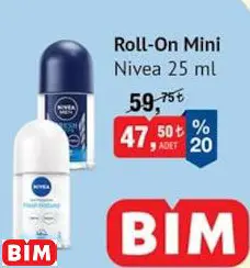 NİVEA ROLL-ON MİNİ DEODORANT NİVEA ROLL-ON MİNİ DEODORANT